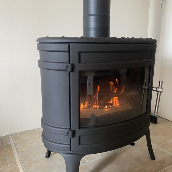 Pose d'un poêle à bois